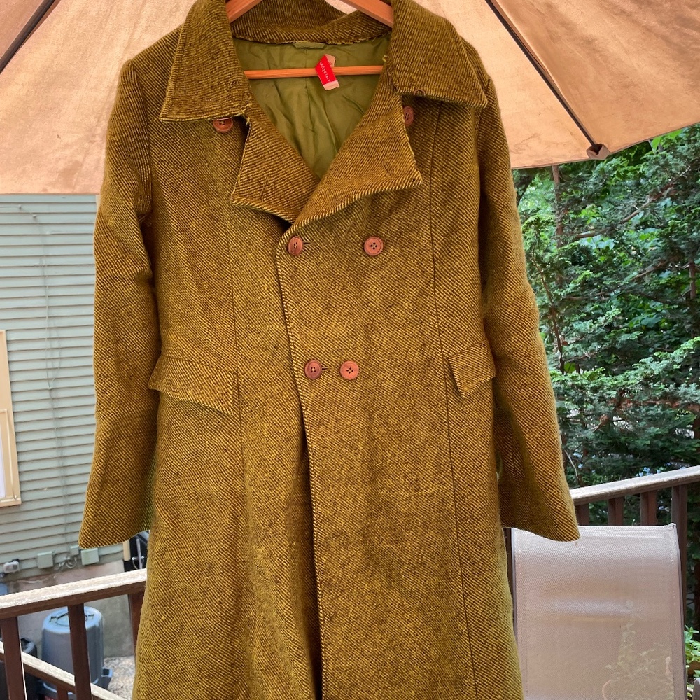 Green vintage wool jacket